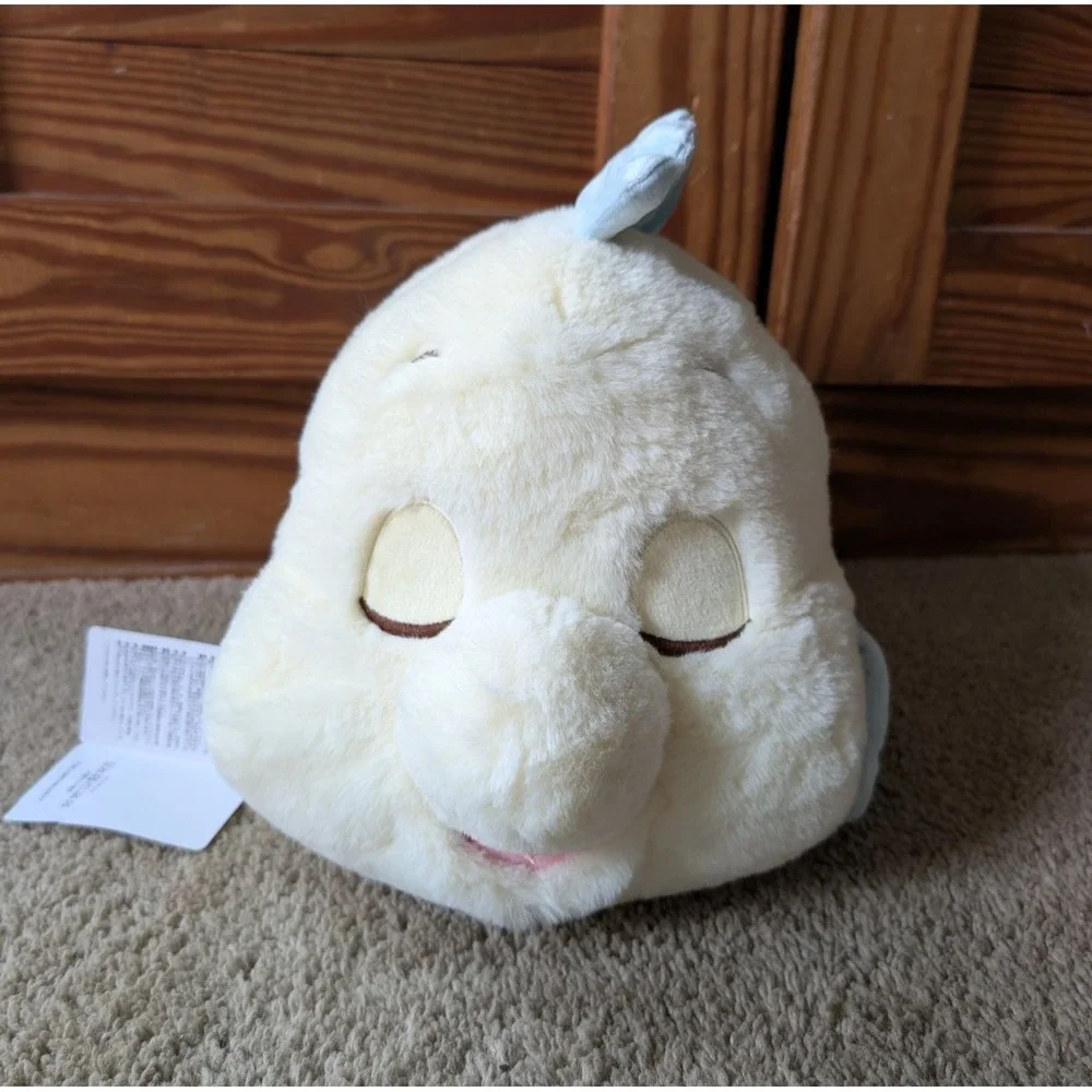 Disney Japan Sleeping Flounder Plush & Blanket NWT Little Mermaid